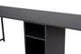 Nordure Twin Study Desk - Antracita, Negro